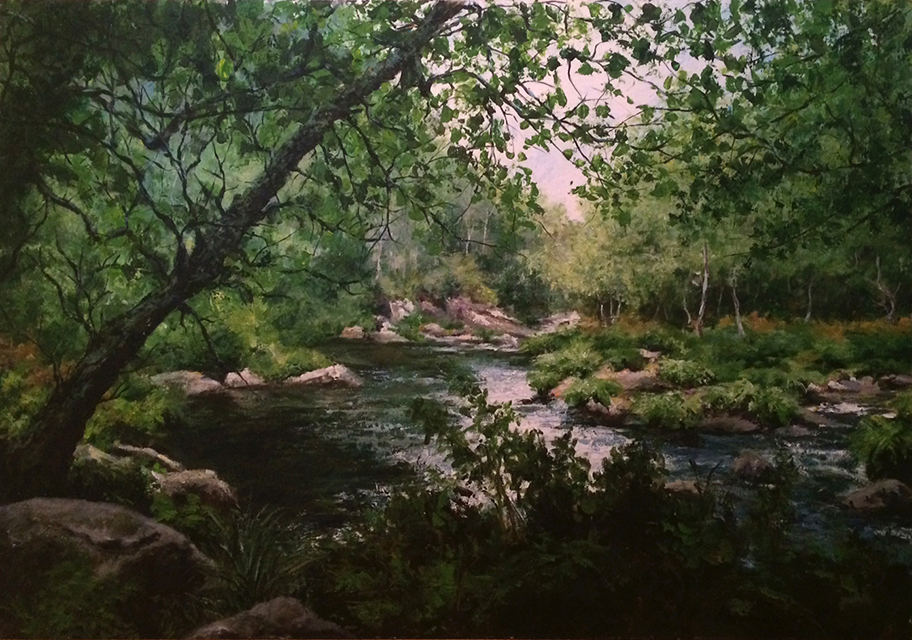 Rio Sor, Ortigueira. Acrílico. 140x120 cm. Adquirido